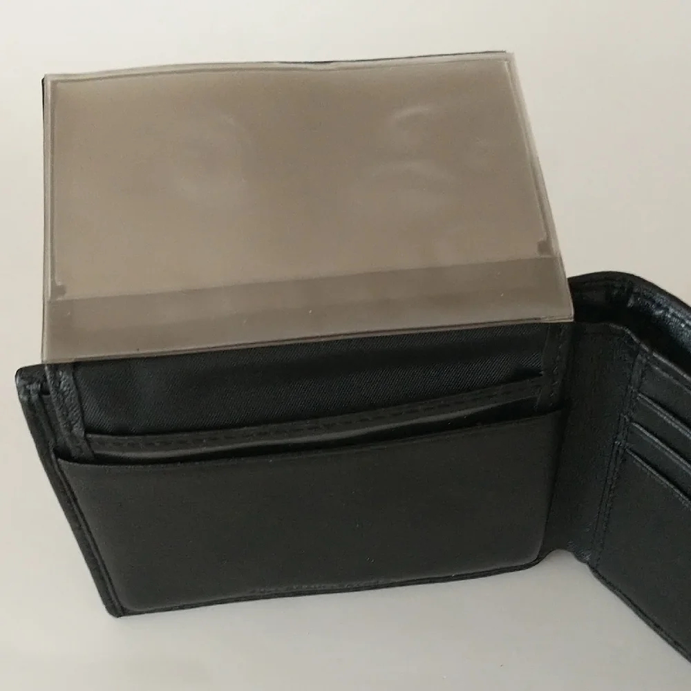 Nautica Black Leather Card Holder